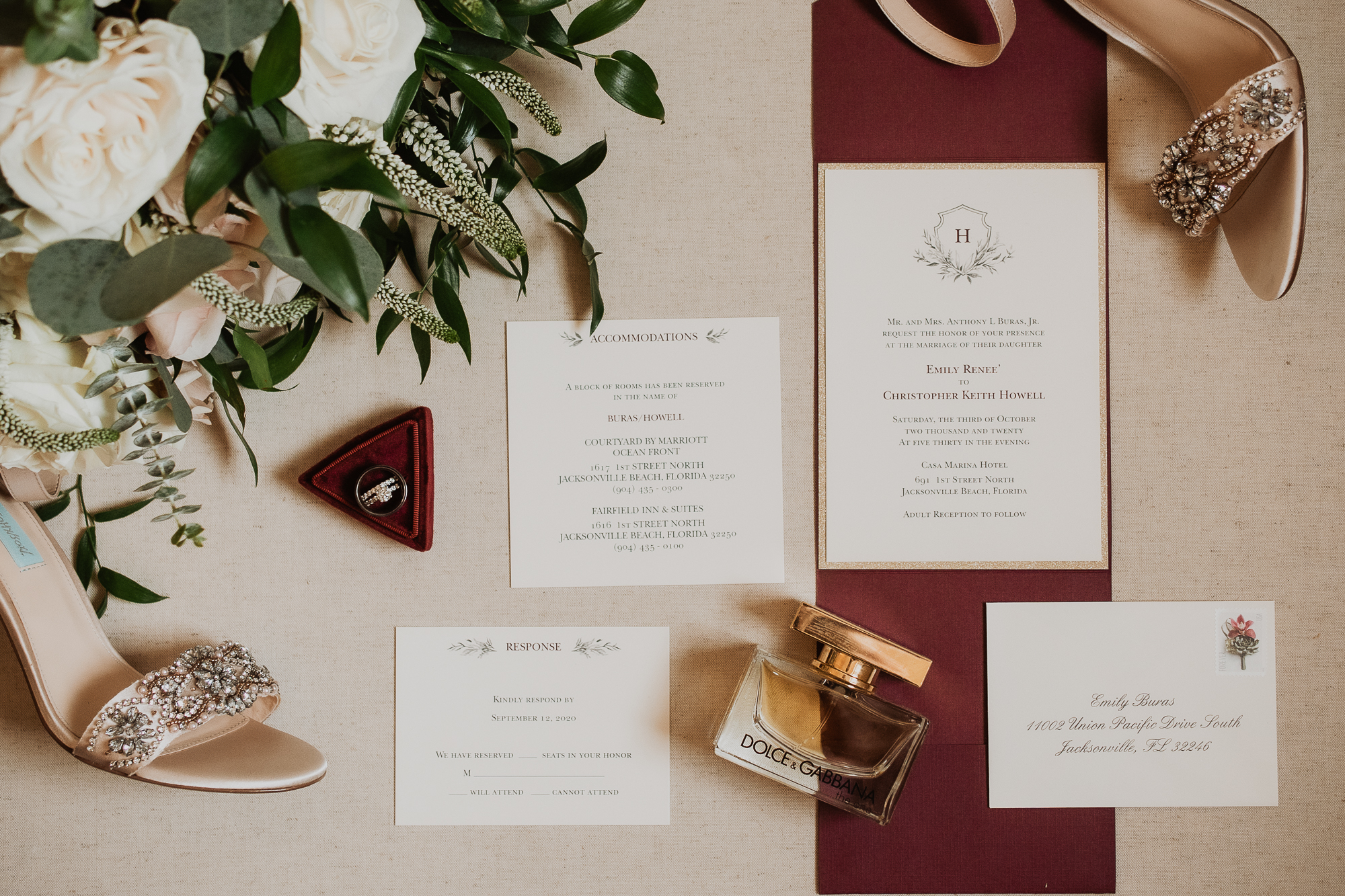 details on wedding album