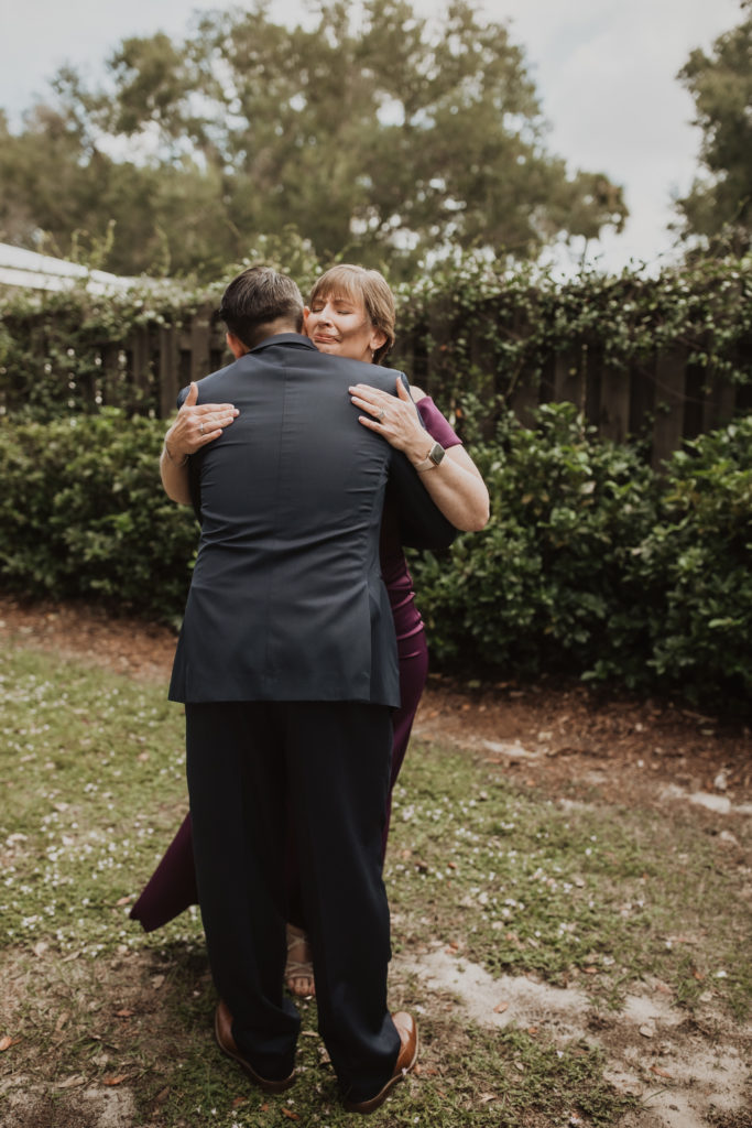 first look with mom at ever after farms