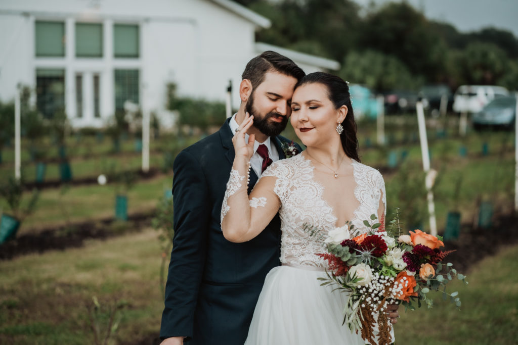 Barn wedding at ever after farms in mims FL