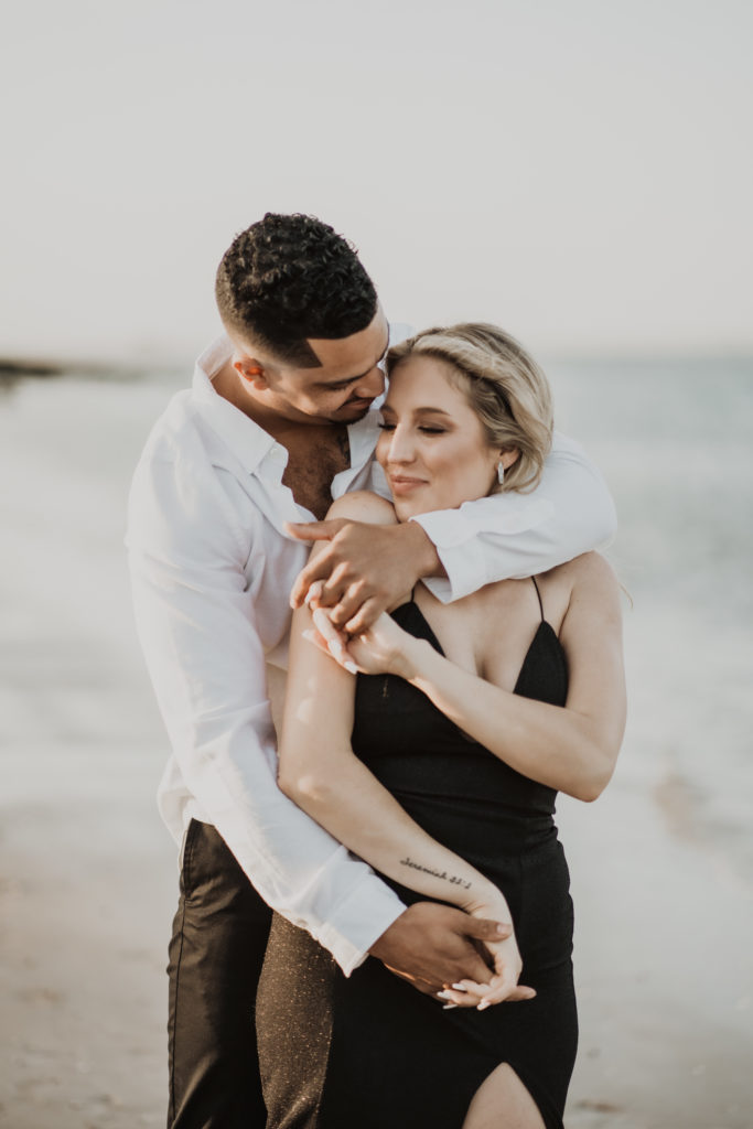 beach engagement session