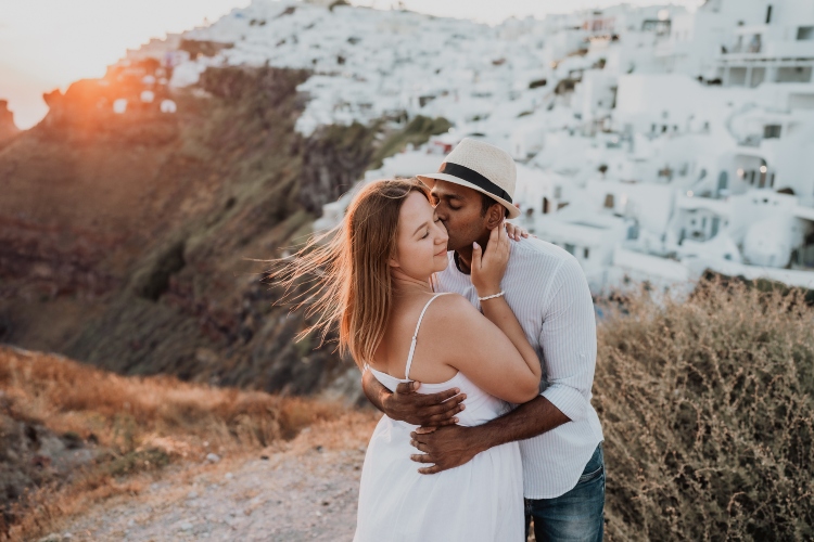 Santorini Greece elopement and wedding photographer